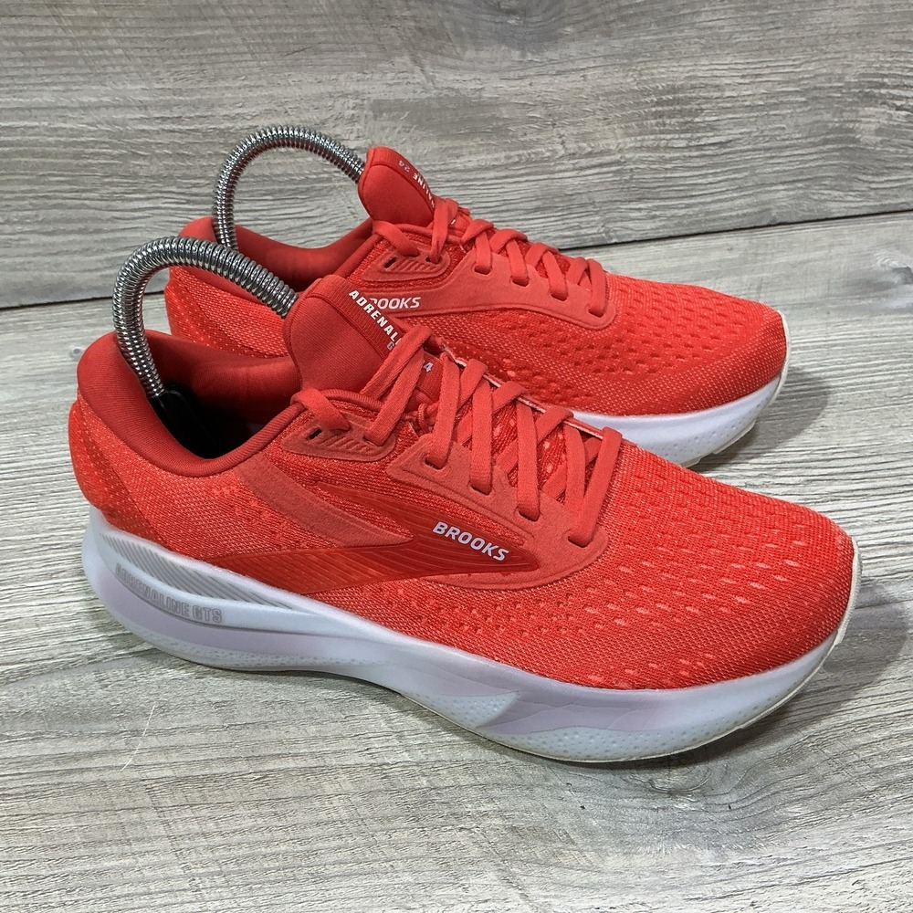 Brooks Adrenaline GTS 24 Women's 7.5 B Running Sneakers Red/White 1204261B613